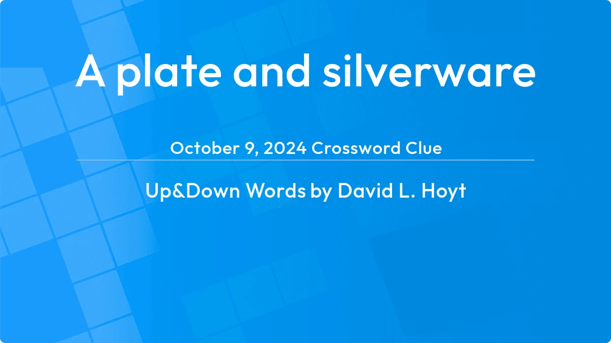 A Plate And Silverware December 8, 2023