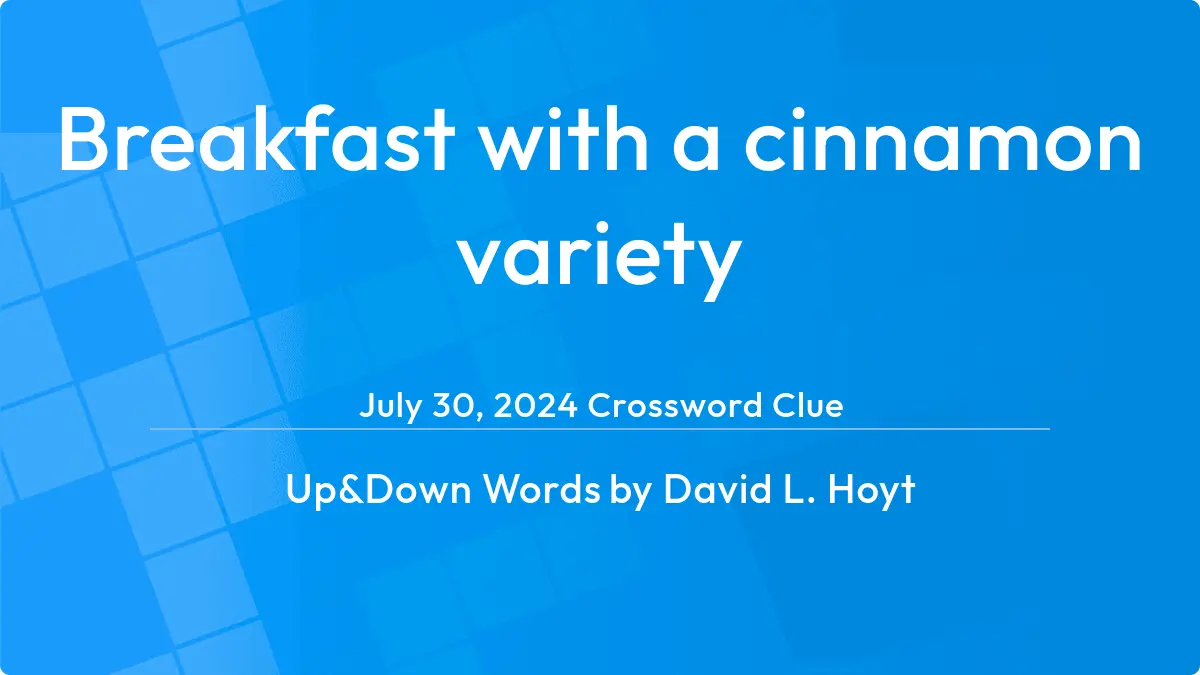 Breakfast With A Cinnamon Variety September 28, 2023