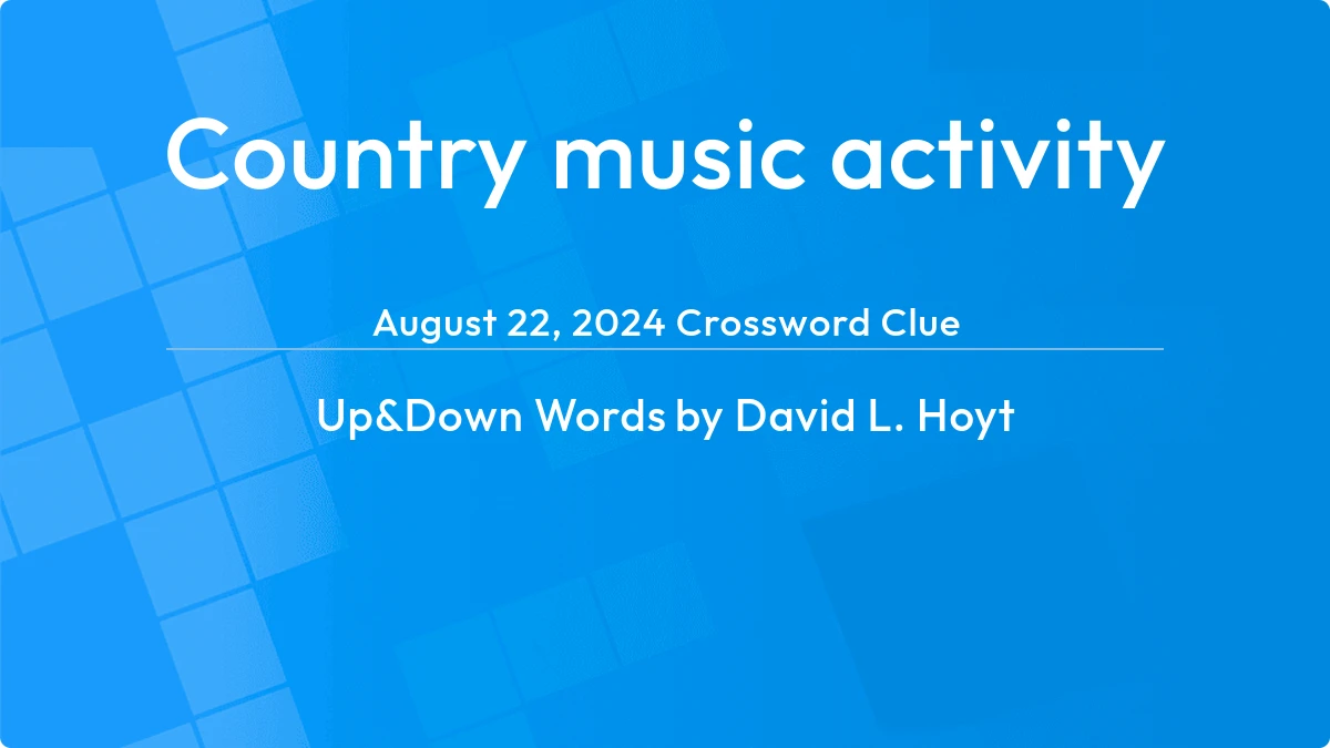 Country Music Activity August 22, 2024
