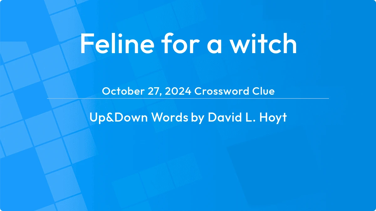 Feline For A Witch October 26, 2024