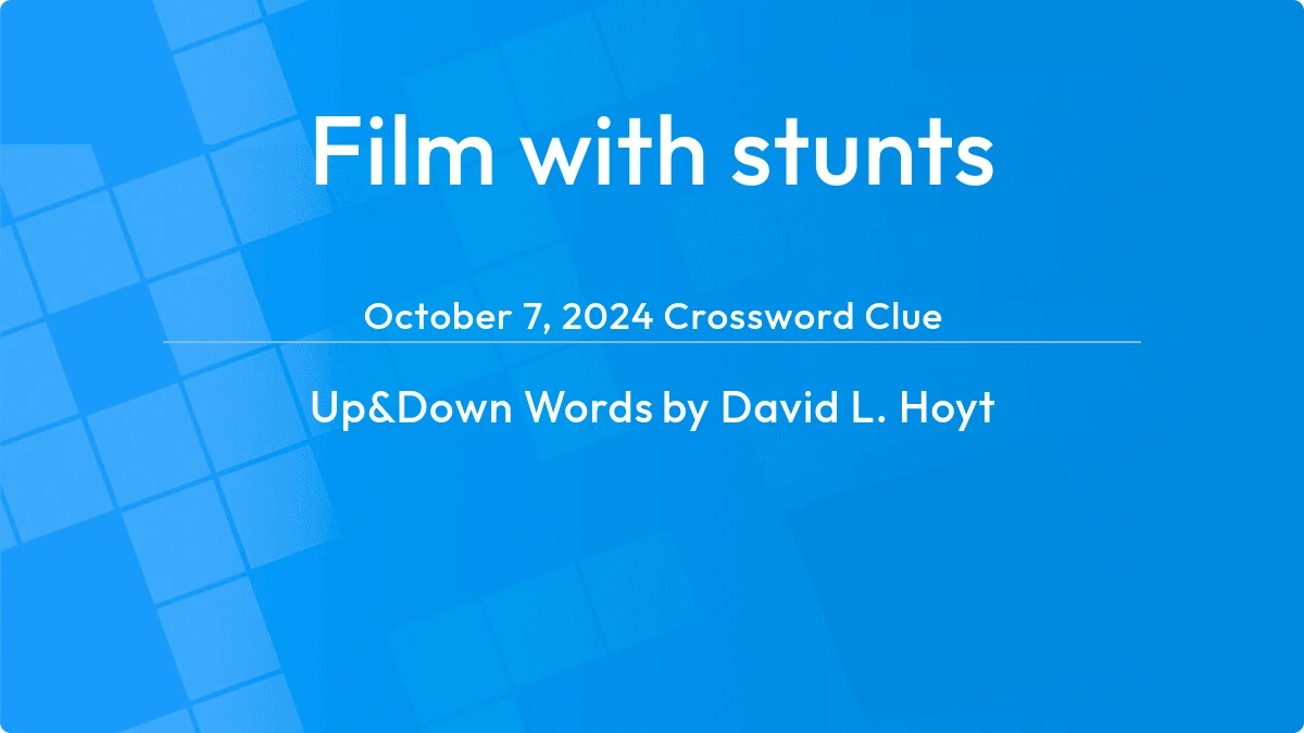 Film With Stunts October 6, 2024