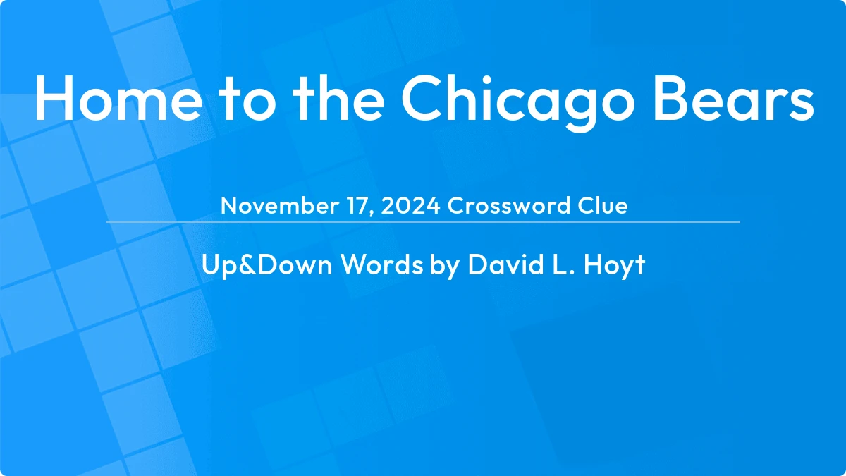 Home To The Chicago Bears November 17, 2024