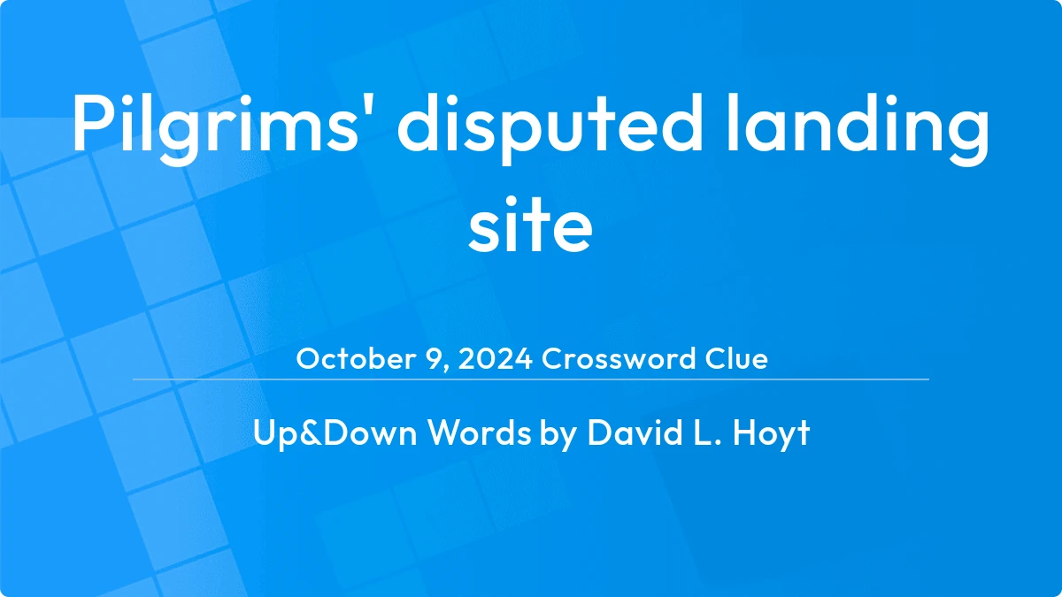 Pilgrims Disputed Landing Site December 9, 2023