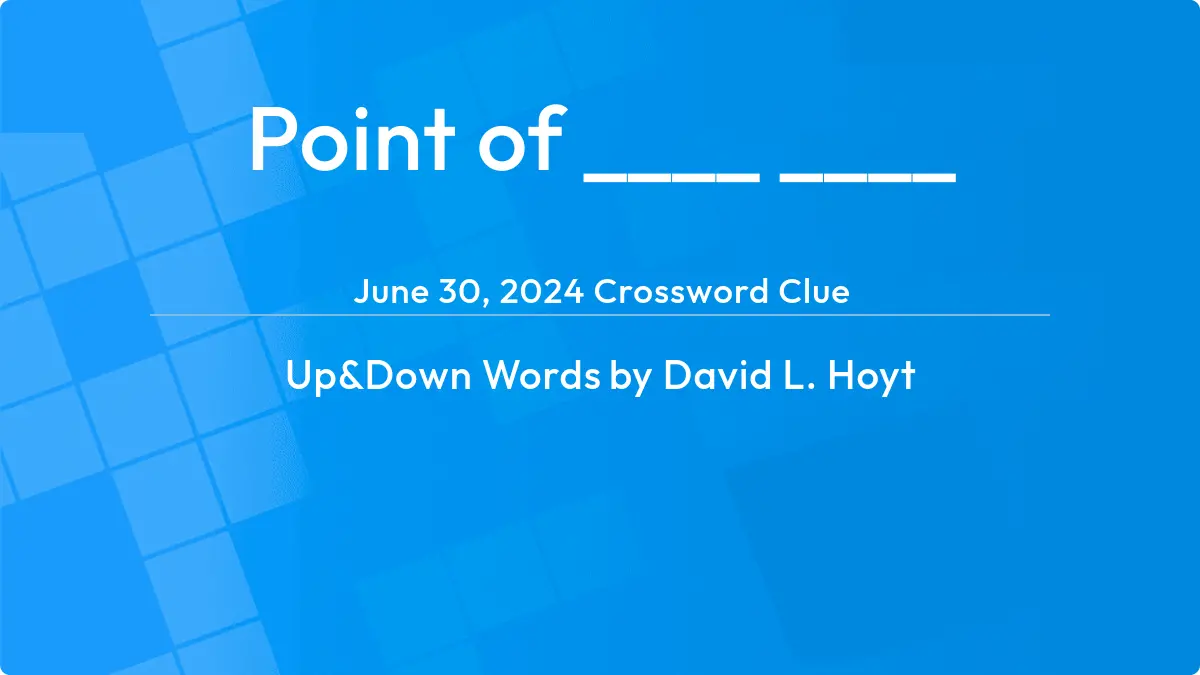 Point Of ____ ____ June 30, 2024