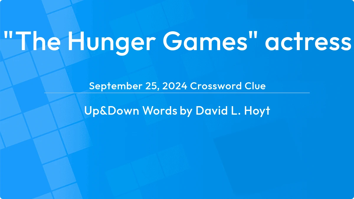 The Hunger Games Actress September 24, 2024