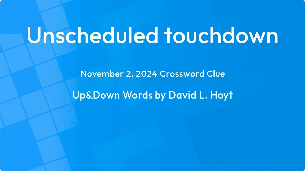 Unscheduled Touchdown January 5, 2024