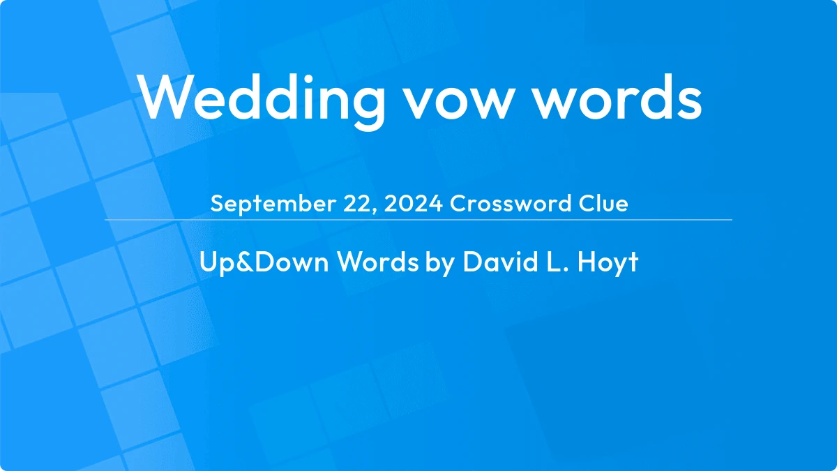 Wedding Vow Words September 22, 2024